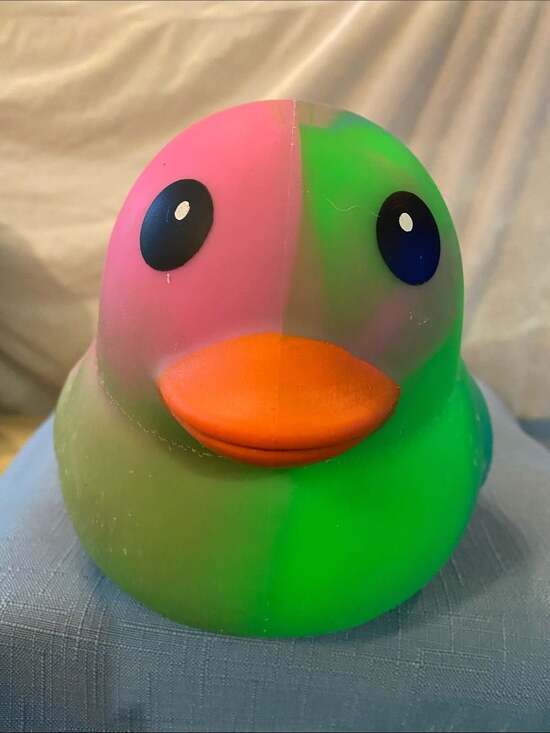 Other - Sunny Days Tie Dye Squeezy Jumbo Duck Fidget NWT
